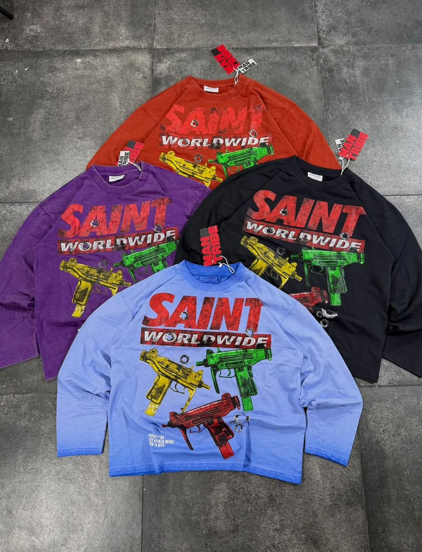 Y2K Grunge Weapon Graphic Crewneck