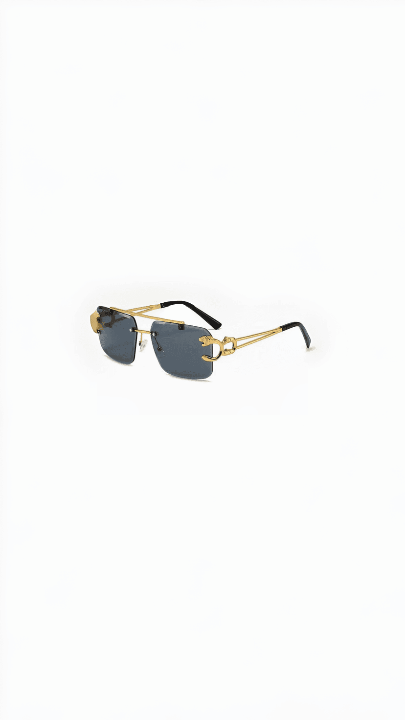 Vintage Luxury Double-Bridge Frameless Shades